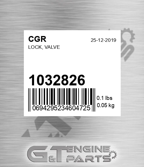1032826 Lock, Valve