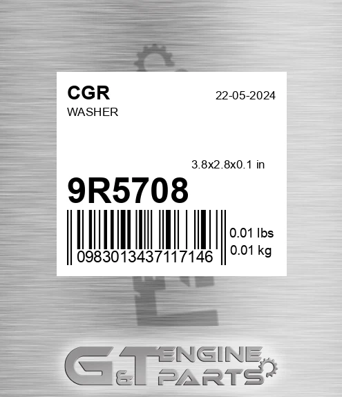 9R5708 Washer for CGR