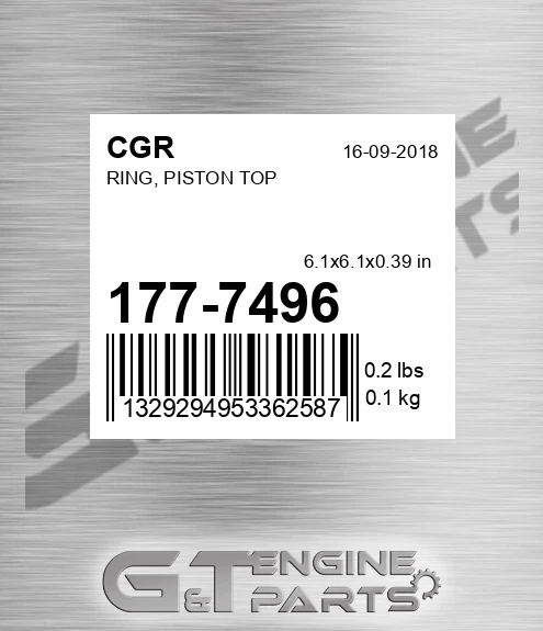 177-7496 Ring, Piston Top