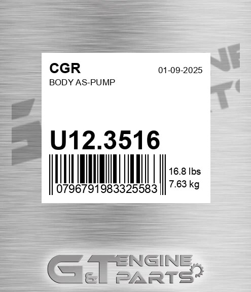 U12.3516 Body As-pump