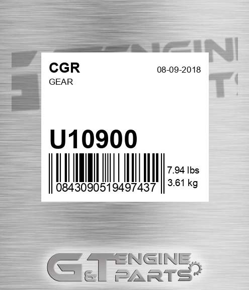 U10900 CGR Gear