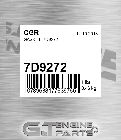 7D9272 CGR Gasket -