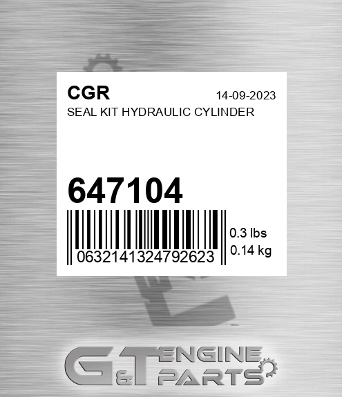 647104 CGR Seal Kit Hydraulic Cylinder