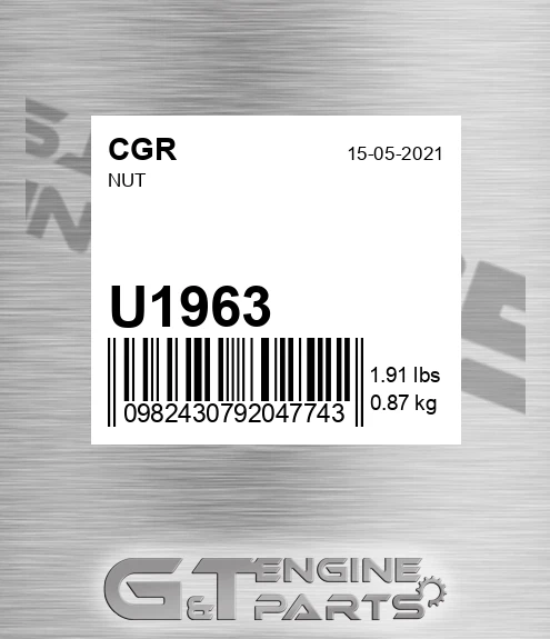 U1963 CGR Nut
