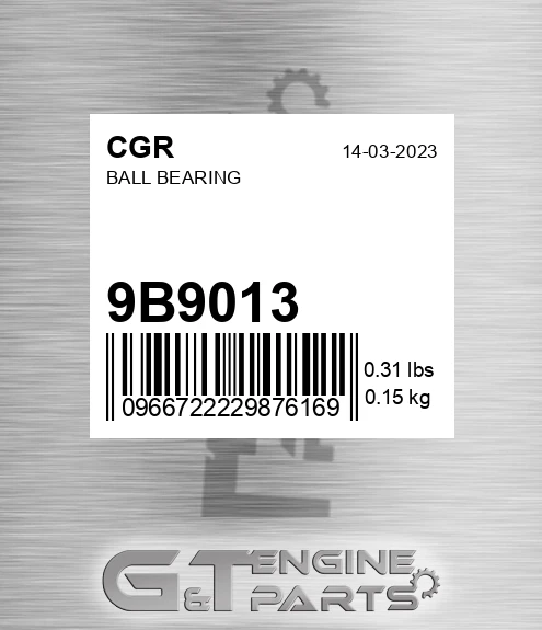9B9013 CGR Ball Bearing