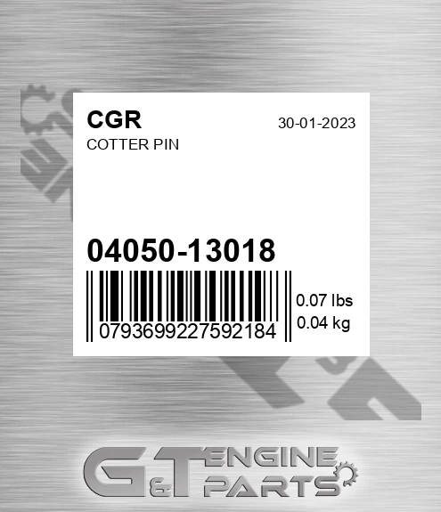 04050-13018 Cotter Pin for CGR