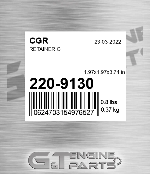 220-9130 Retainer G
