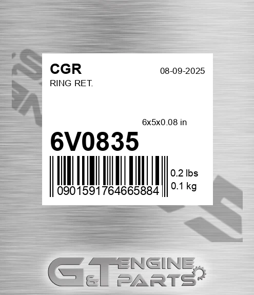6V0835 Ring Ret.