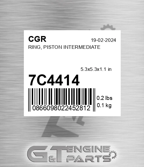 7C4414 CGR Ring, Piston Intermediate