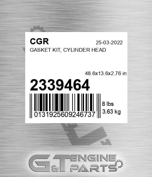 2339464 Gasket Kit, Cylinder Head