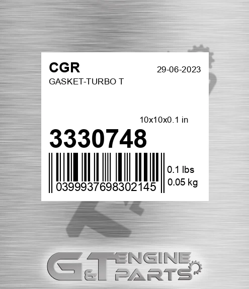 3330748 Gasket-turbo T