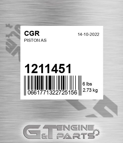 1211451 CGR Piston As