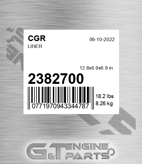 2382700 Liner for CGR