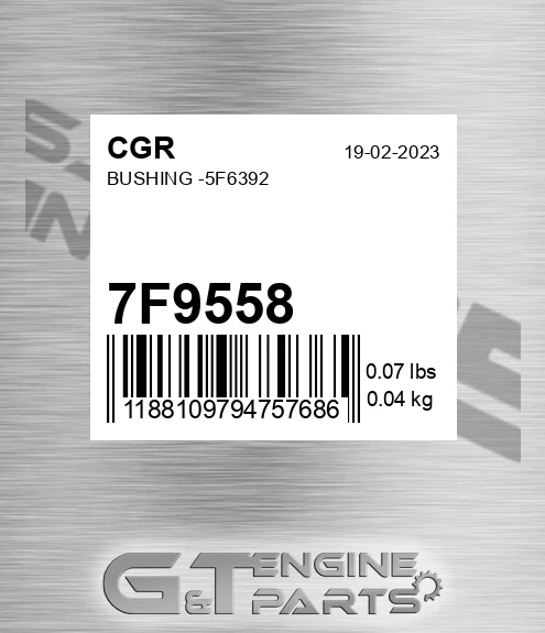 7F9558 Bushing -5f6392