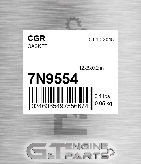 7N9554 Gasket