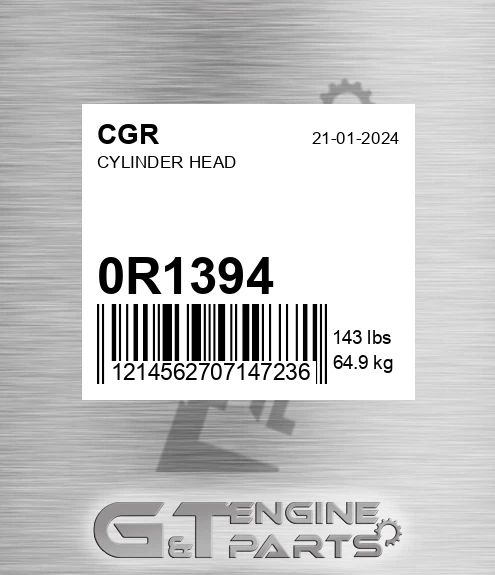 0R1394 Cylinder Head for CGR