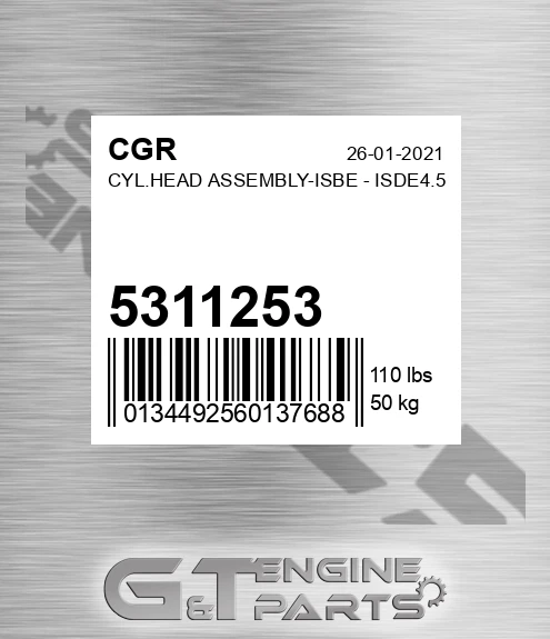 5311253 Cyl.head Assembly-isbe - Isde4.5
