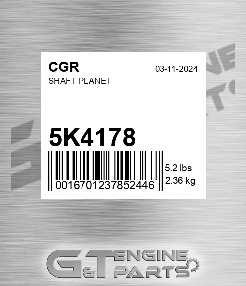 5K4178 CGR Shaft Planet