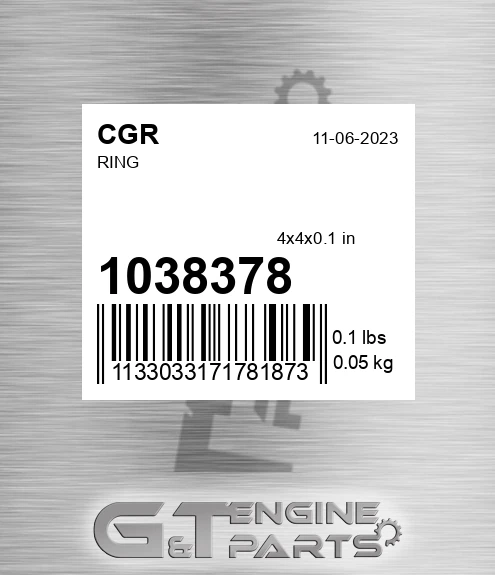1038378 CGR Ring