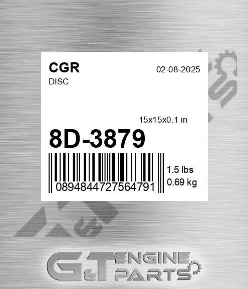 8D-3879 CGR Disc