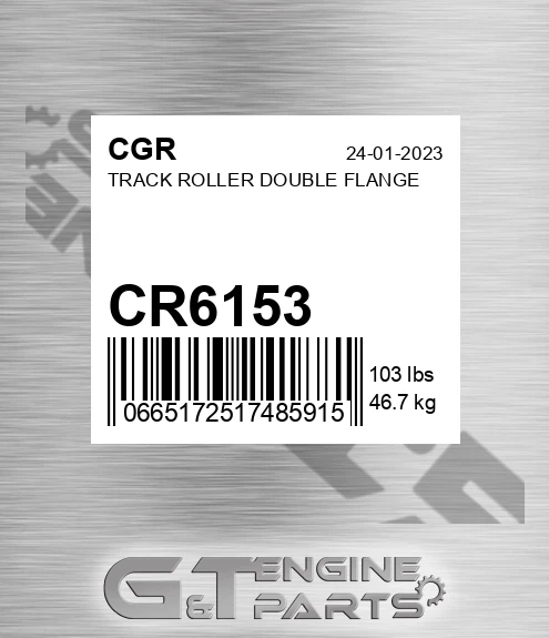 CR6153 Track Roller Double Flange