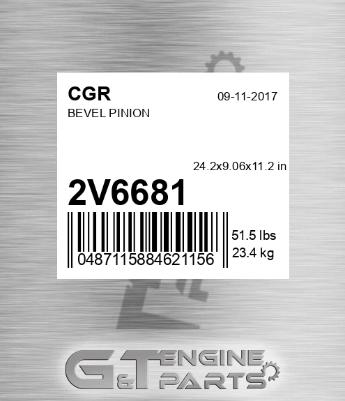 2V6681 Bevel Pinion