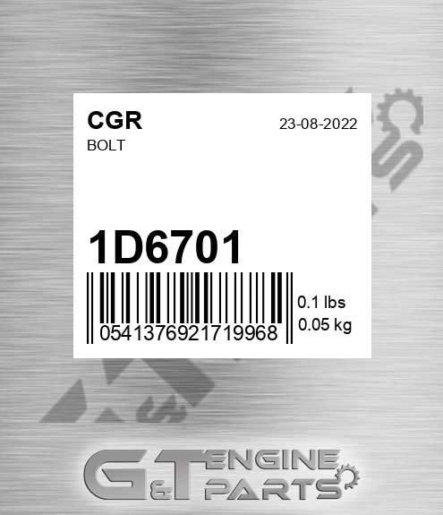 1D6701 Bolt
