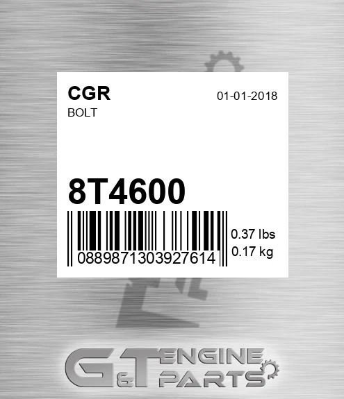 8T4600 Bolt for CGR