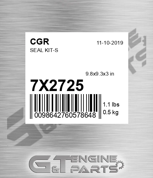 7X2725 Seal Kit-s for CGR