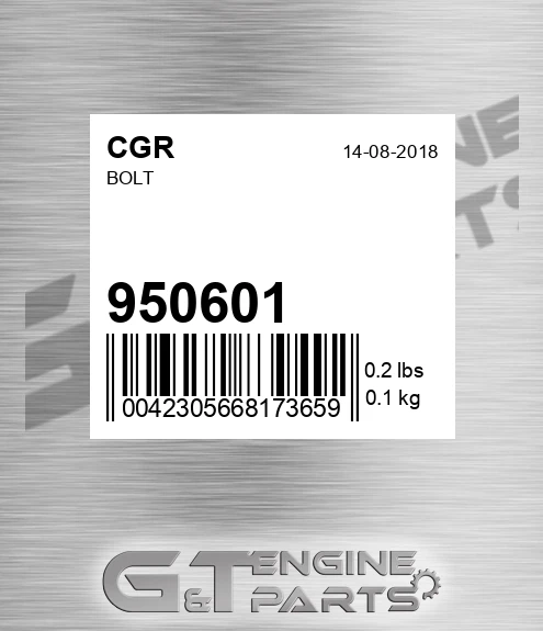 950601 CGR Bolt