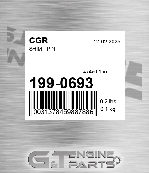 199-0693 CGR Shim - Pin