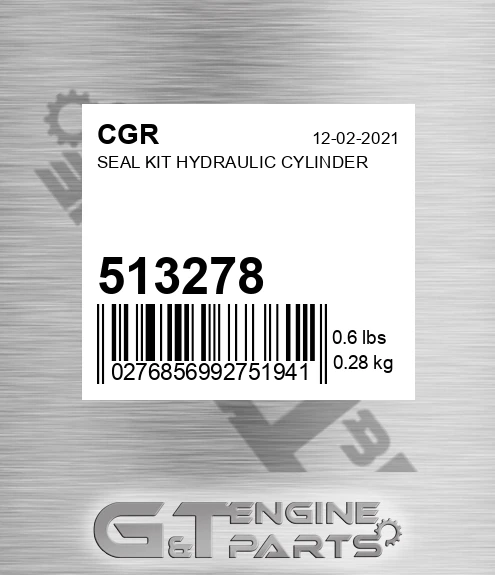 513278 CGR Seal Kit Hydraulic Cylinder