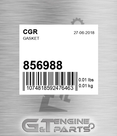 856988 Gasket