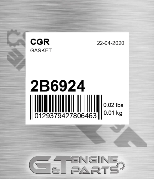 2B6924 CGR Gasket