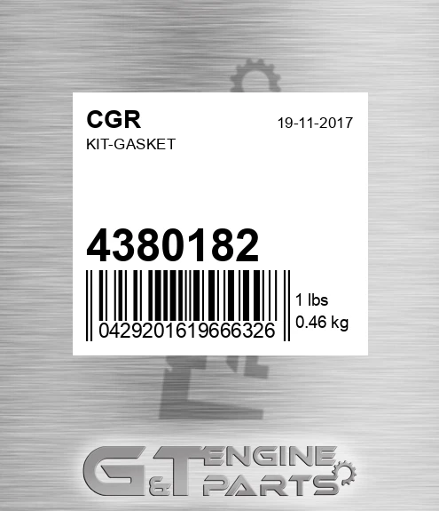 4380182 CGR Kit-gasket