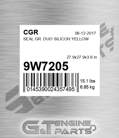 9W7205 Seal Gr. Duo Silicon Yellow
