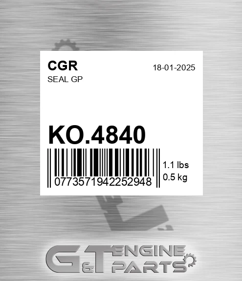 KO.4840 Seal Gp