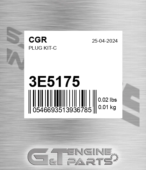 3E5175 CGR Plug Kit-c