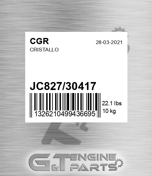 JC827/30417 Cristallo