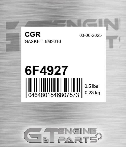6F4927 Gasket -9m2616