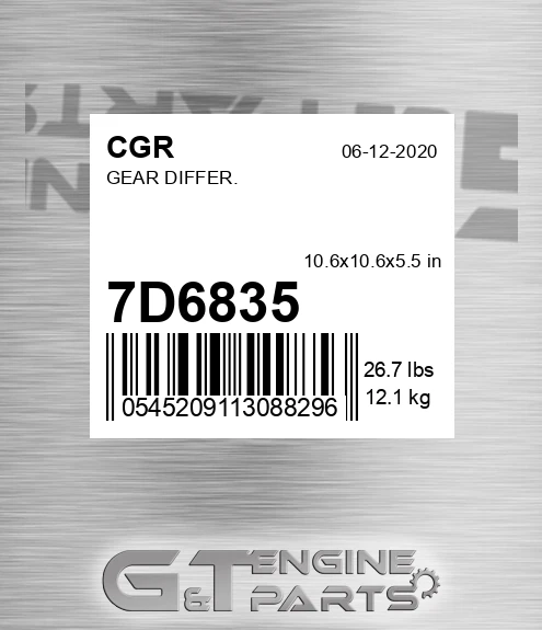 7D6835 CGR Gear Differ.