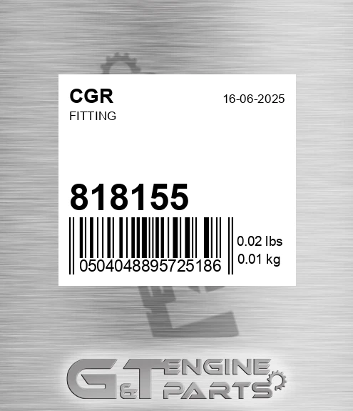 818155 CGR Fitting