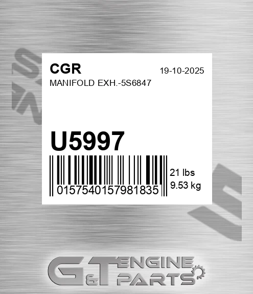 U5997 Manifold Exh.-5s6847