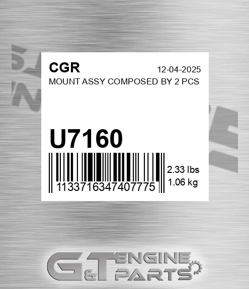 U7160 Mount Assy Composed By 2 Pcs