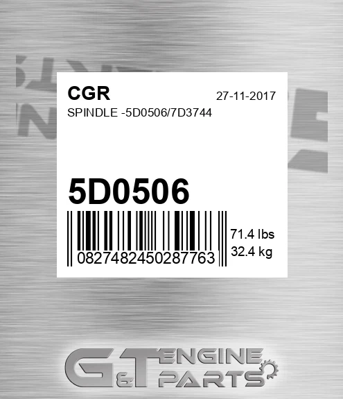 5D0506 Spindle -/7d3744
