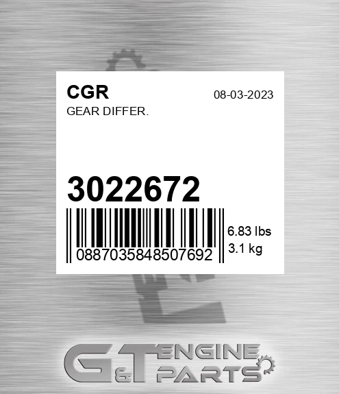 3022672 Gear Differ.
