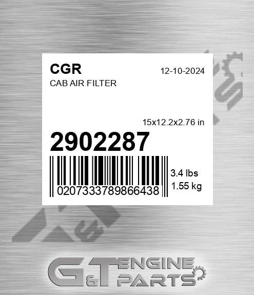 2902287 Cab Air Filter