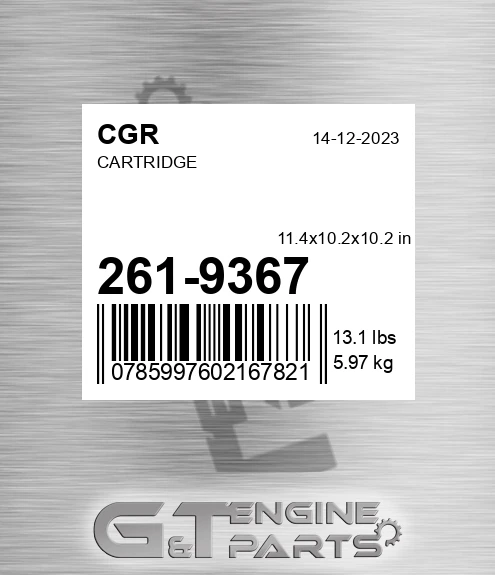 261-9367 Cartridge for CGR