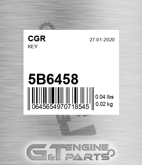 5B6458 CGR Key