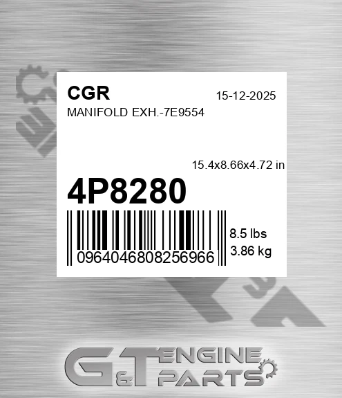 4P8280 CGR Manifold Exh.-7e9554